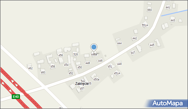 Gniewczyna Łańcucka, Gniewczyna Łańcucka, 448a, mapa Gniewczyna Łańcucka