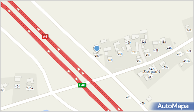 Gniewczyna Łańcucka, Gniewczyna Łańcucka, 462, mapa Gniewczyna Łańcucka