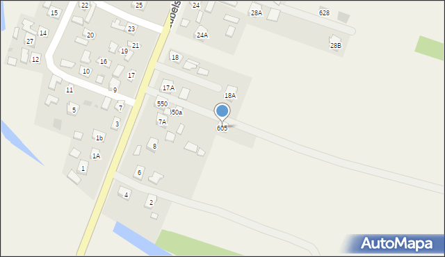 Gniewczyna Łańcucka, Gniewczyna Łańcucka, 605, mapa Gniewczyna Łańcucka