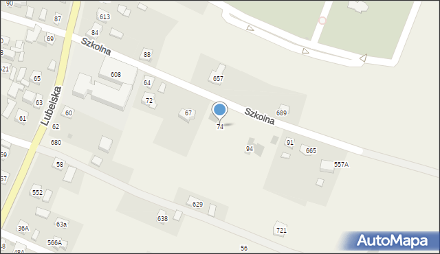 Gniewczyna Łańcucka, Gniewczyna Łańcucka, 74, mapa Gniewczyna Łańcucka