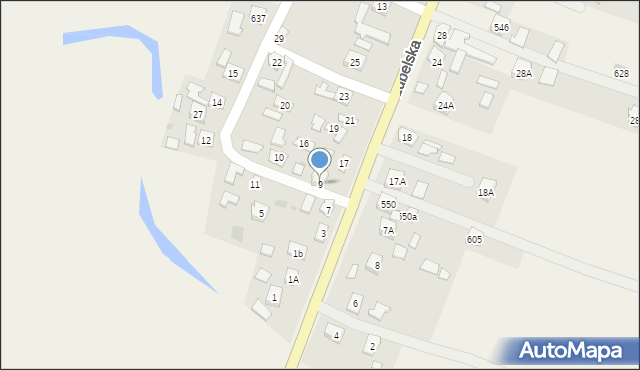 Gniewczyna Łańcucka, Gniewczyna Łańcucka, 9, mapa Gniewczyna Łańcucka