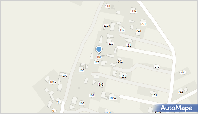 Gniewczyna Tryniecka, Gniewczyna Tryniecka, 108, mapa Gniewczyna Tryniecka