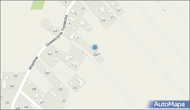 Gniewczyna Tryniecka, Gniewczyna Tryniecka, 234, mapa Gniewczyna Tryniecka