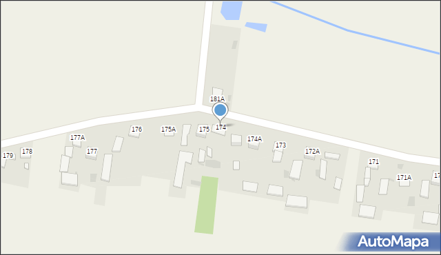 Gniewięcin, Gniewięcin, 174, mapa Gniewięcin
