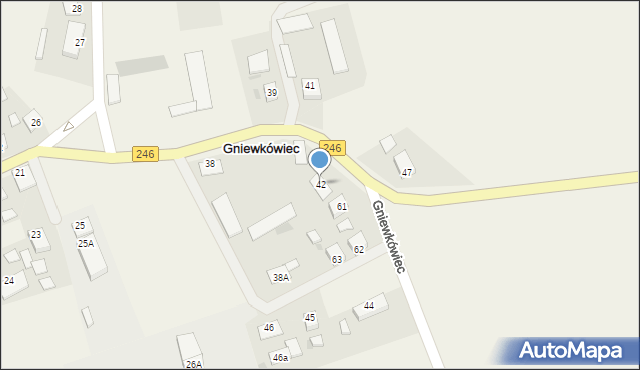 Gniewkówiec, Gniewkówiec, 42, mapa Gniewkówiec