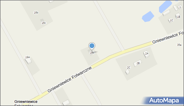 Gniewniewice Folwarczne, Gniewniewice Folwarczne, 18b, mapa Gniewniewice Folwarczne