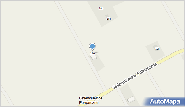 Gniewniewice Folwarczne, Gniewniewice Folwarczne, 19A, mapa Gniewniewice Folwarczne