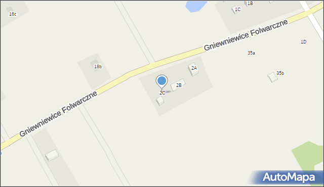 Gniewniewice Folwarczne, Gniewniewice Folwarczne, 2C, mapa Gniewniewice Folwarczne