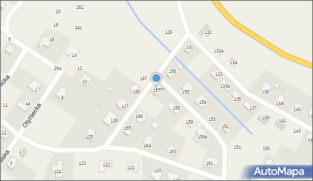 Gniewomirowice, Gniewomirowice, 157, mapa Gniewomirowice