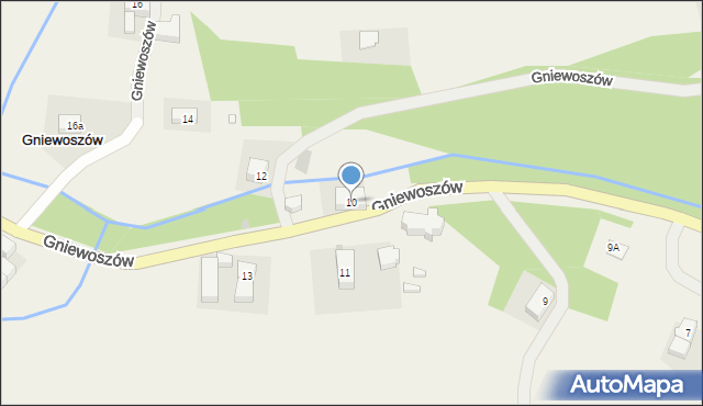 Gniewoszów, Gniewoszów, 10, mapa Gniewoszów