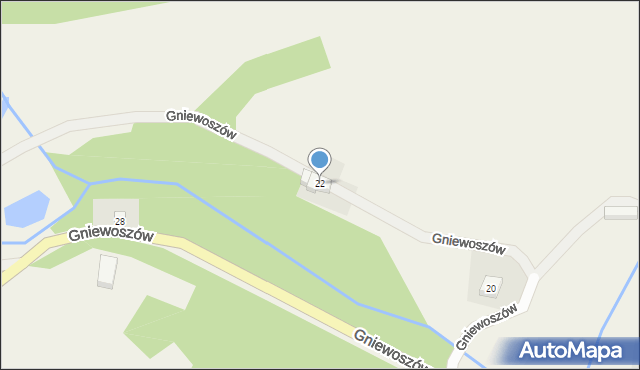 Gniewoszów, Gniewoszów, 22, mapa Gniewoszów