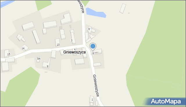 Gniewoszyce, Gniewoszyce, 7, mapa Gniewoszyce