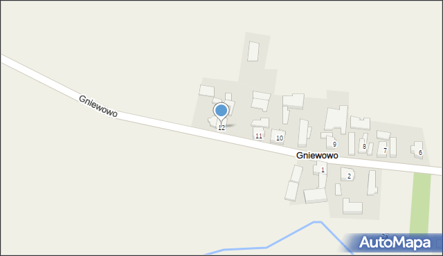 Gniewowo, Gniewowo, 12, mapa Gniewowo