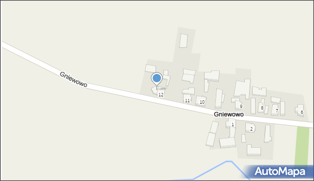 Gniewowo, Gniewowo, 13, mapa Gniewowo