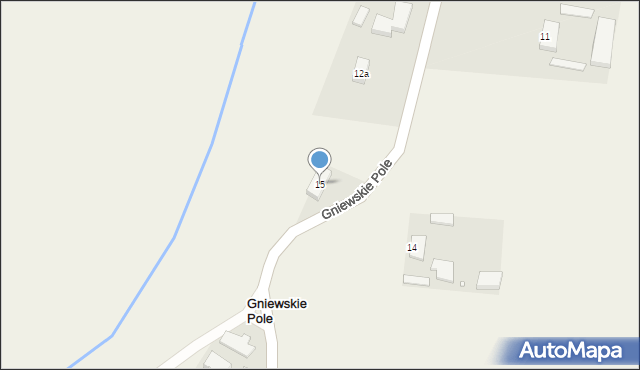 Gniewskie Pole, Gniewskie Pole, 15, mapa Gniewskie Pole