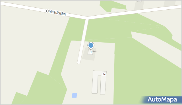 Gnieździska, Gnieździska, 1, mapa Gnieździska