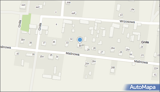 Gniła, Gniła, 30, mapa Gniła