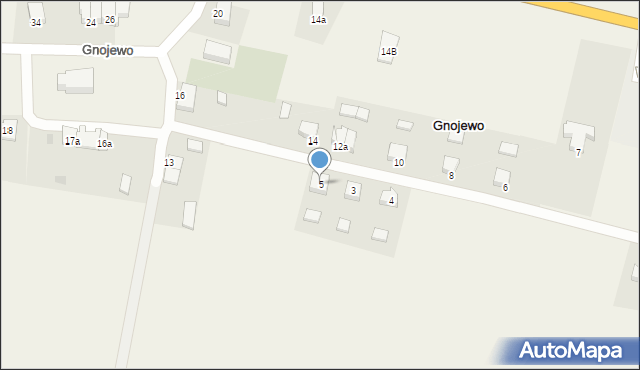 Gnojewo, Gnojewo, 5, mapa Gnojewo