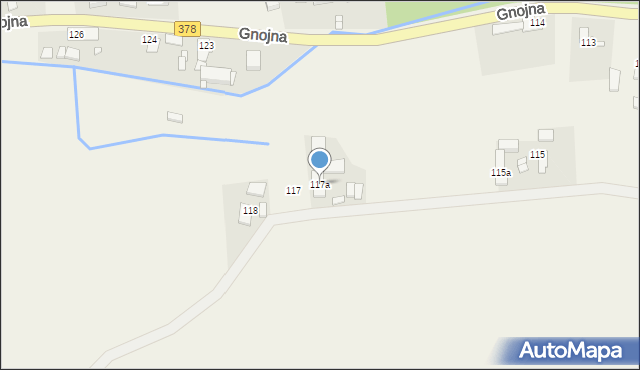 Gnojna, Gnojna, 117a, mapa Gnojna