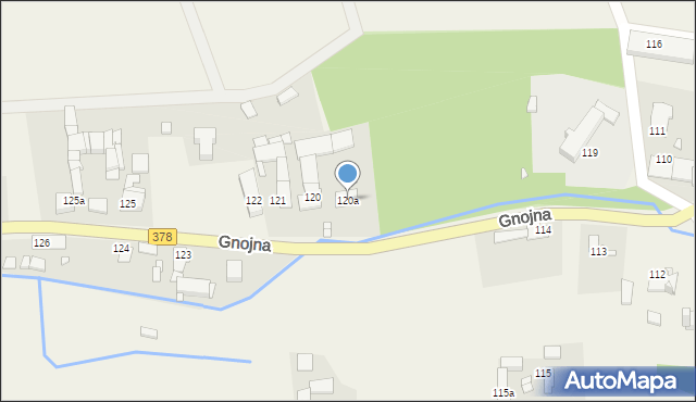 Gnojna, Gnojna, 120a, mapa Gnojna