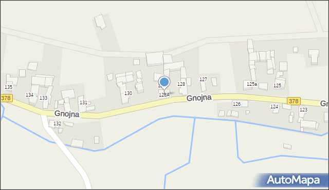 Gnojna, Gnojna, 128A, mapa Gnojna