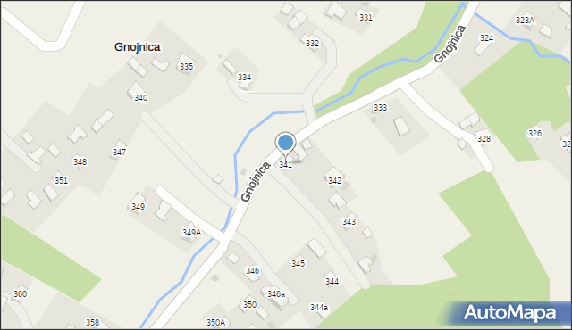 Gnojnica, Gnojnica, 341, mapa Gnojnica