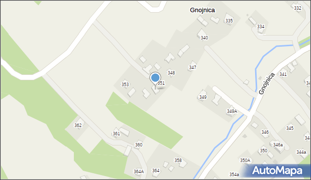 Gnojnica, Gnojnica, 352, mapa Gnojnica