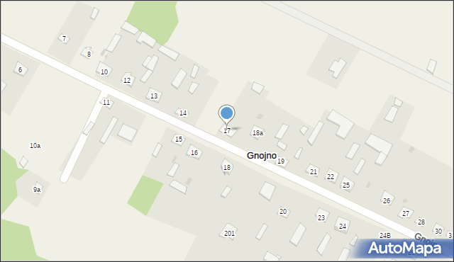 Gnojno, Gnojno, 17, mapa Gnojno