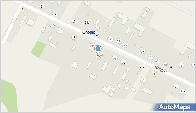 Gnojno, Gnojno, 20, mapa Gnojno