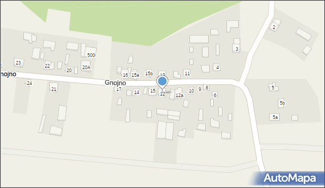 Gnojno, Gnojno, 12, mapa Gnojno