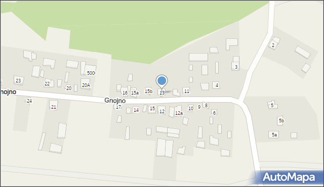 Gnojno, Gnojno, 13, mapa Gnojno