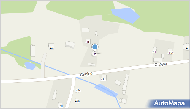 Gnojno, Gnojno, 45, mapa Gnojno