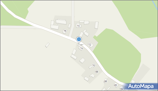 Gnojno, Gnojno, 74A, mapa Gnojno