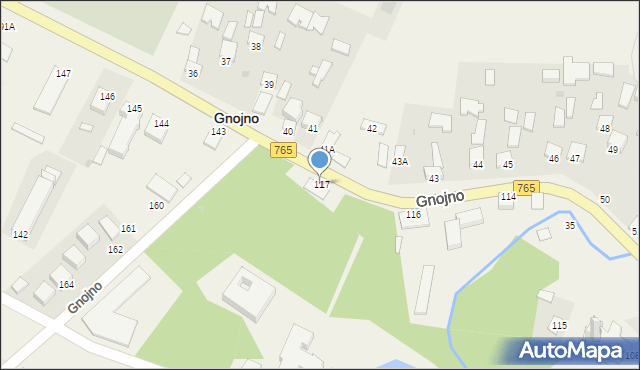 Gnojno, Gnojno, 117, mapa Gnojno