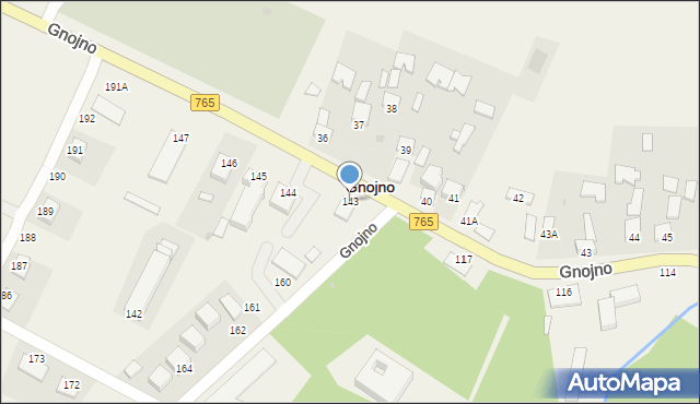 Gnojno, Gnojno, 143, mapa Gnojno