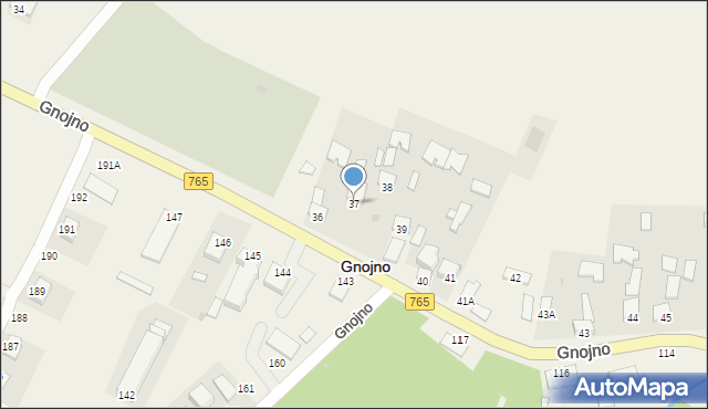 Gnojno, Gnojno, 37, mapa Gnojno