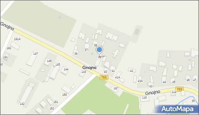 Gnojno, Gnojno, 39, mapa Gnojno