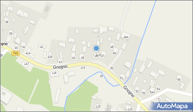 Gnojno, Gnojno, 46, mapa Gnojno