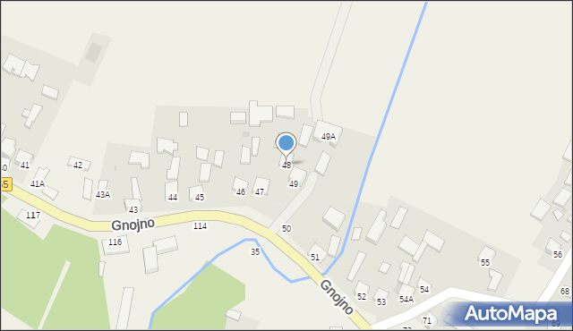 Gnojno, Gnojno, 48, mapa Gnojno