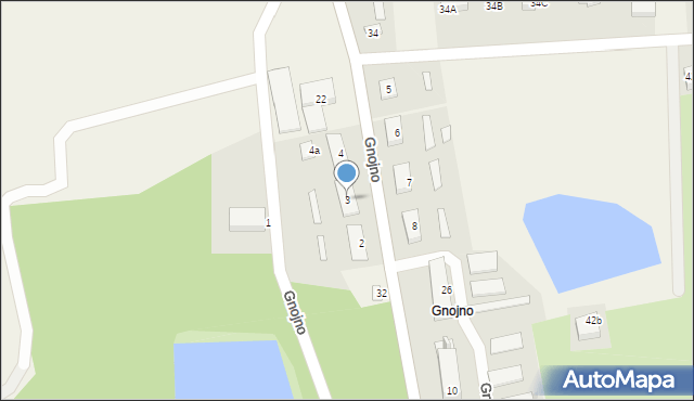 Gnojno, Gnojno, 3, mapa Gnojno