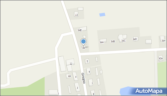 Gnojno, Gnojno, 34, mapa Gnojno