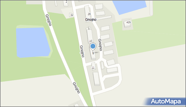 Gnojno, Gnojno, 9, mapa Gnojno