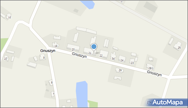 Gnuszyn, Gnuszyn, 21B, mapa Gnuszyn