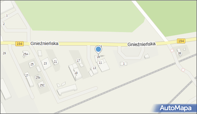 Janikowo, Gnieźnieńska, 1b, mapa Janikowo