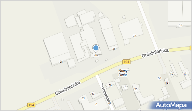 Janikowo, Gnieźnieńska, 26a, mapa Janikowo