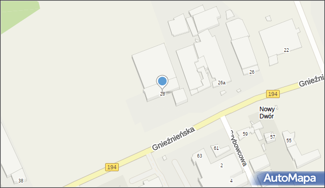 Janikowo, Gnieźnieńska, 28, mapa Janikowo