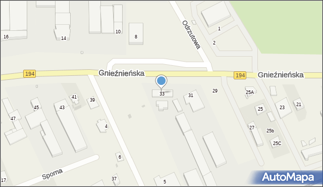 Janikowo, Gnieźnieńska, 33, mapa Janikowo