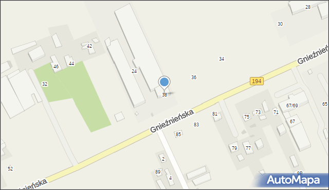 Janikowo, Gnieźnieńska, 38, mapa Janikowo