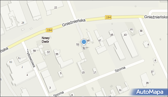 Janikowo, Gnieźnieńska, 51, mapa Janikowo