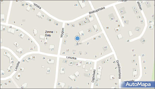 Lublin, Gnieźnieńska, 35, mapa Lublina